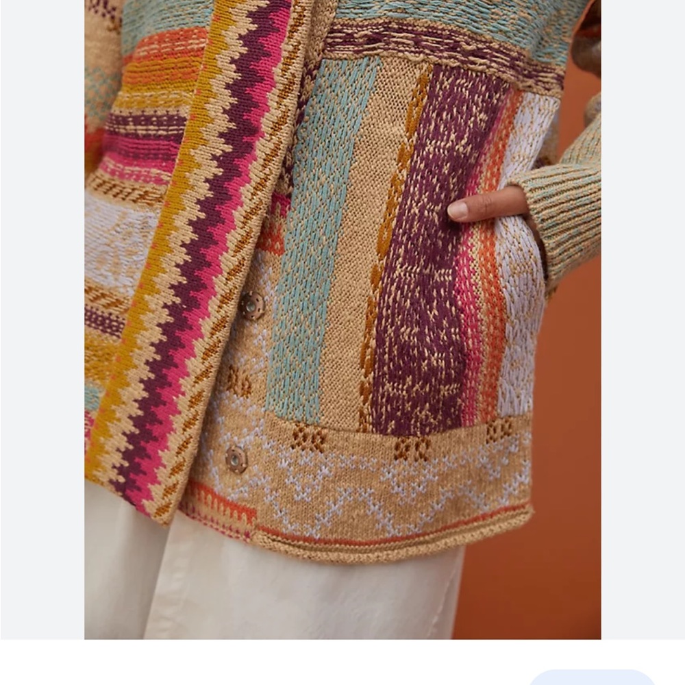 Anthropologie pilcro oversized sweater cardigan - Picture 3 of 9